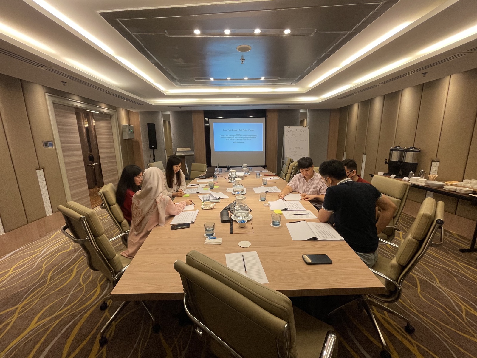 OCBC Bank participants presenting their design work